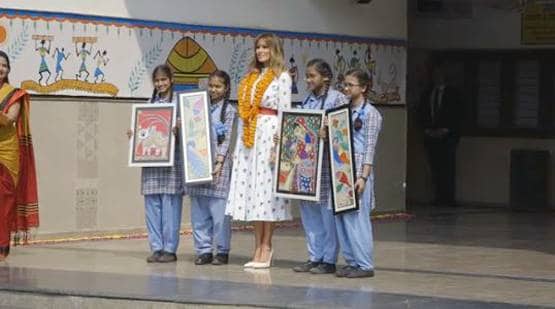 मेलानिया ने शेयर किया हैप्पीनेस स्कूल का अनुभव, लिखा ये मैसेज