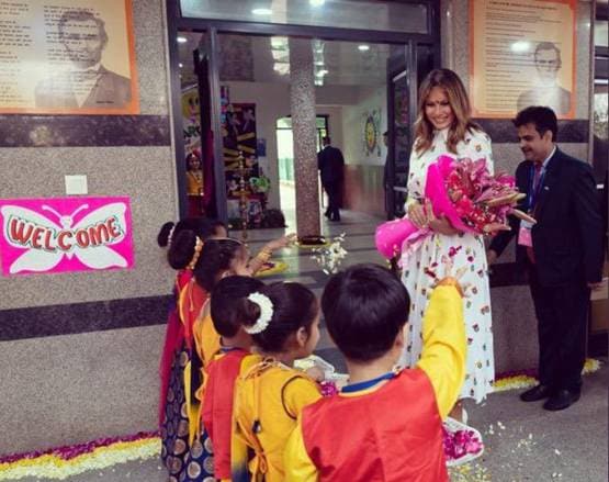 मेलानिया ने शेयर किया हैप्पीनेस स्कूल का अनुभव, लिखा ये मैसेज