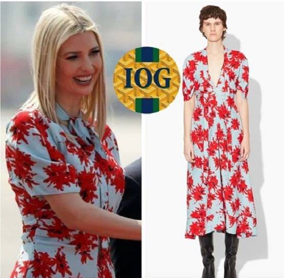 सालभर पुरानी ड्रेस पहन भारत आईं इवांका, जानें कितनी है कीमत