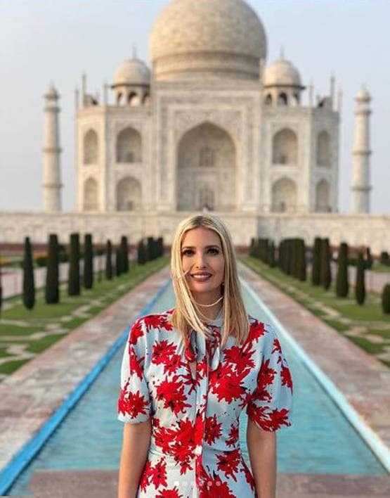 US पहुंच इवांका ने शेयर की तस्वीर, लोगों ने पकड़ी 'गलती'