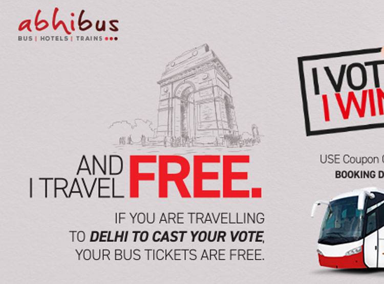 Delhi Election पर वोटर्स को ऑफर, फ्री में करें बस और प्लेन से सफर