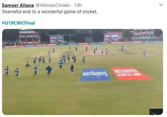 U19 WC फाइनल पर बवाल: मैदान पर खिलाड़ी भिड़े और सोशल मीडिया पर फैंस