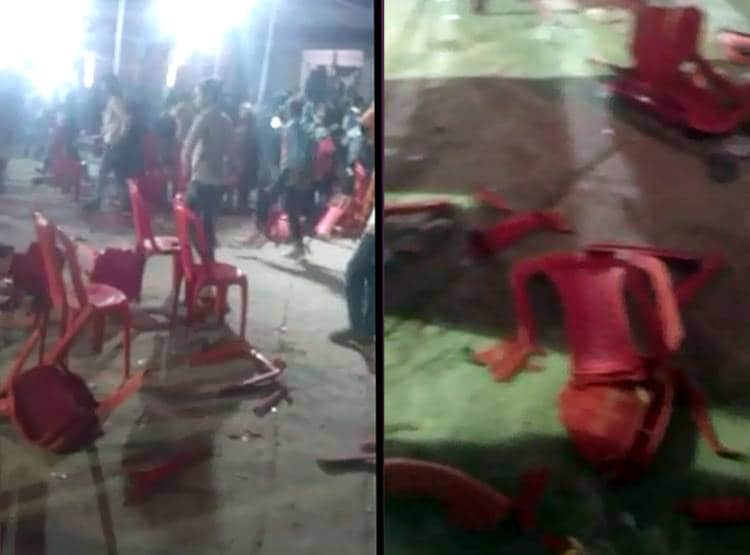 भोजपुरी सिंगर अक्षरा की एक झलक पाने को बेकाबू हुई भीड़, तोड़ डाली कुर्सियां