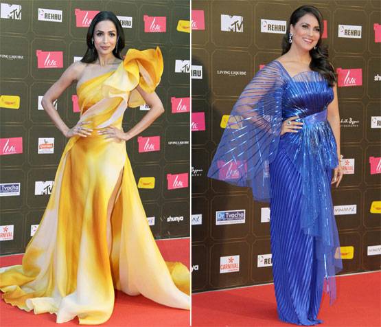 रेड कार्पेट पर स्टार्स का जलवा, वन शोल्डर ड्रेस में स्टनिंग दिखीं मलाइका