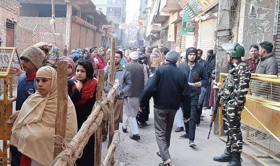 चुनाव प्रचार में बना रहा मुद्दा, शाहीन बाग में ऐसे चल रही है वोटिंग