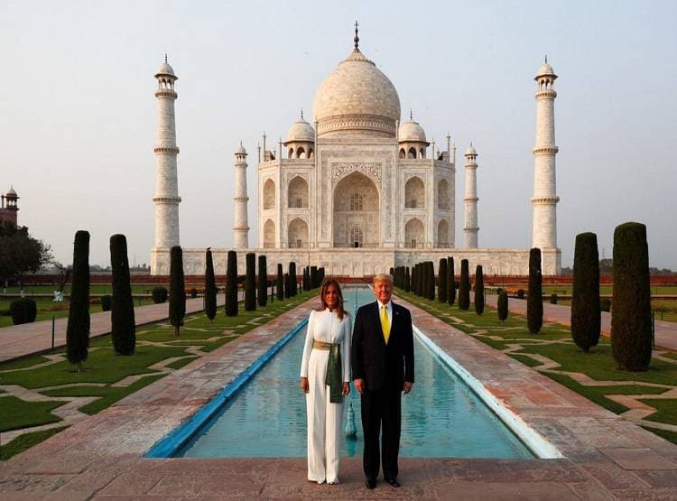 ट्रंप-मेलानिया ने किया ताज का दीदार, पर छाए रहे इवांका और जेरेड