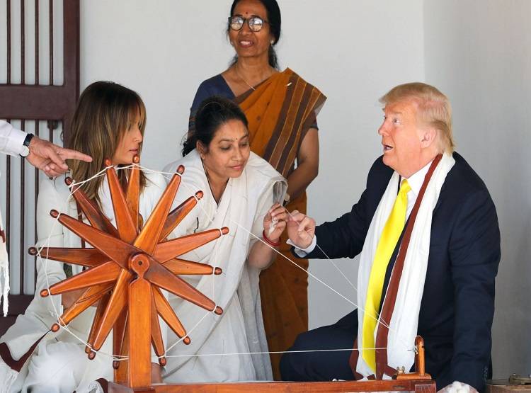 अहमदाबाद से दिल्ली वाया आगरा, देखें ट्रंप का भारत में पहला दिन