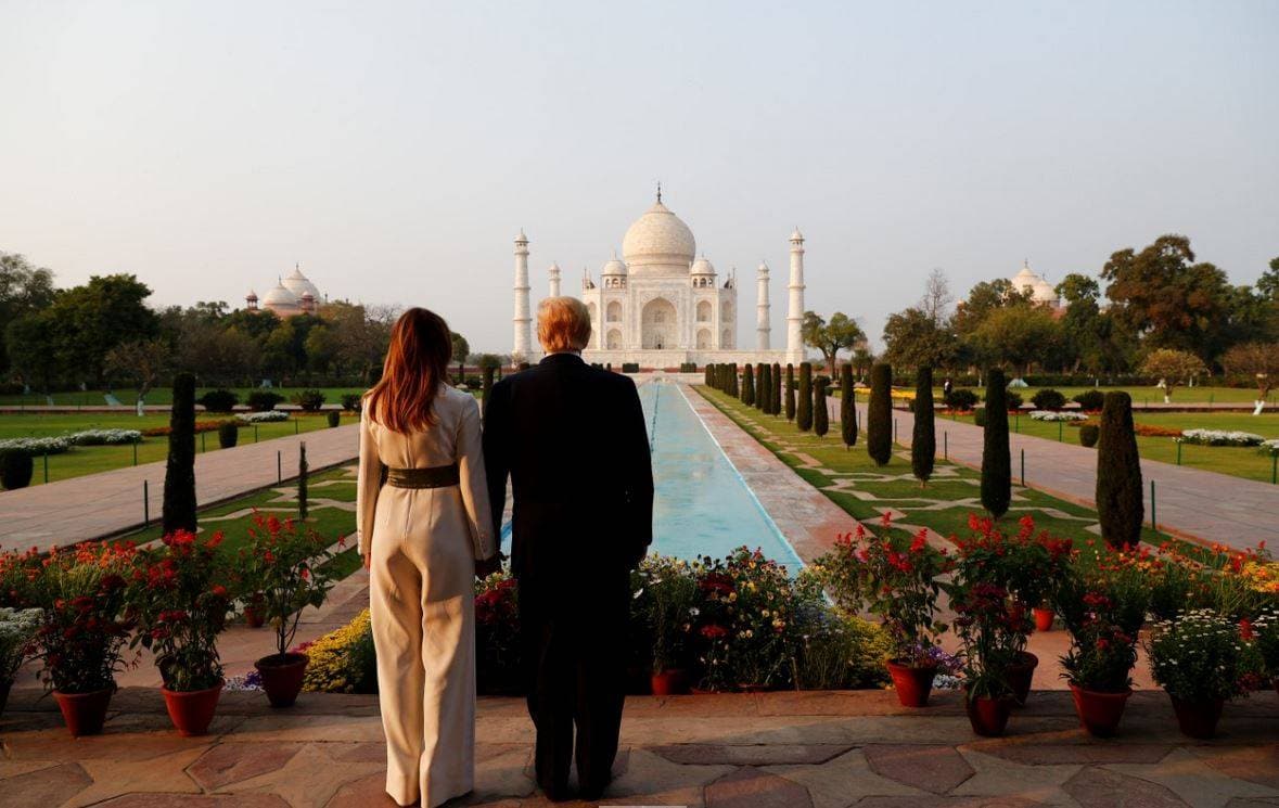 ट्रंप-मेलानिया ने किया ताज का दीदार, पर छाए रहे इवांका और जेरेड