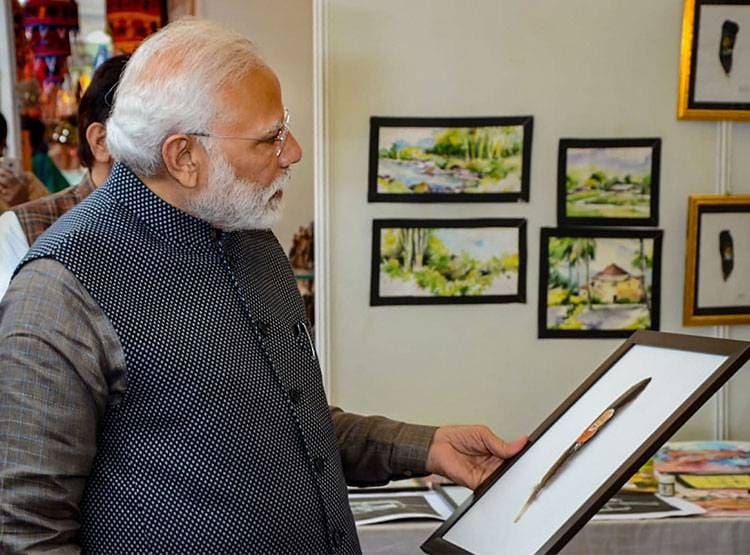 मोदी से मिलकर दिव्‍यांग ने बताई कामयाबी की कहानी, PM बोले- वाह..वाह