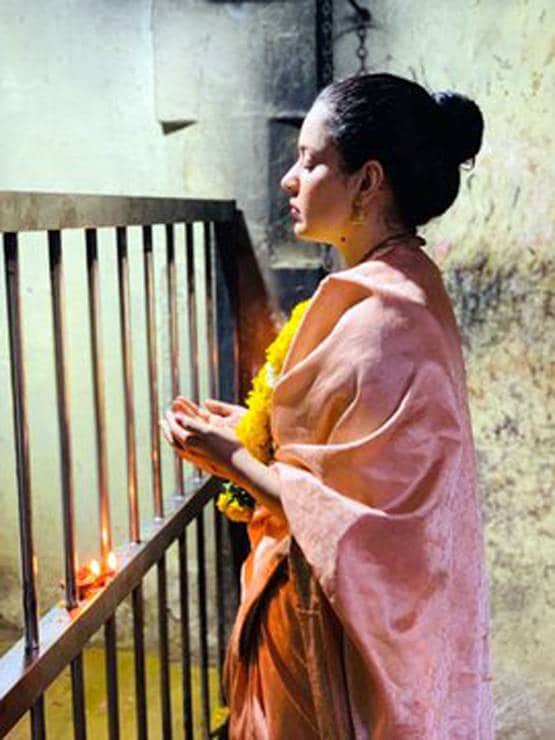 शिव की आराधना के लिए रामेश्वरम पहुंची कंगना रनौत, Photos