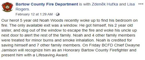 छोटी उम्र में बड़ा कारनामा, 5 साल के बच्चे ने बचाई परिवार की जान