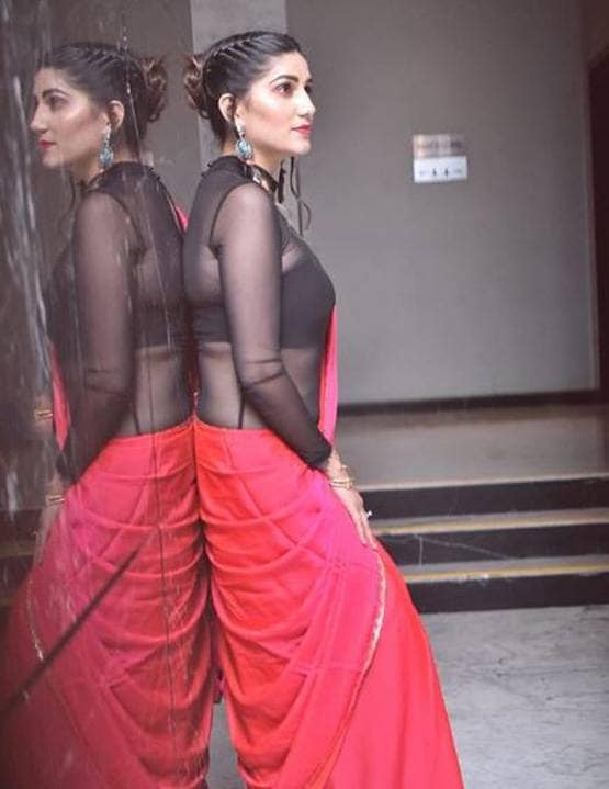 साड़ी में सपना चौधरी का ग्लैमरस अवतार, फोटो देख लोगों ने कहा- हाय!