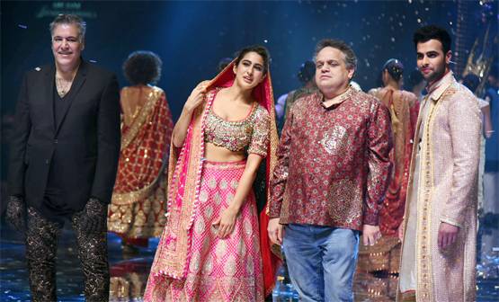 ब्राइडल लुक में नजर आईं सारा अली खान, रैंप पर बिखेरे जलवे