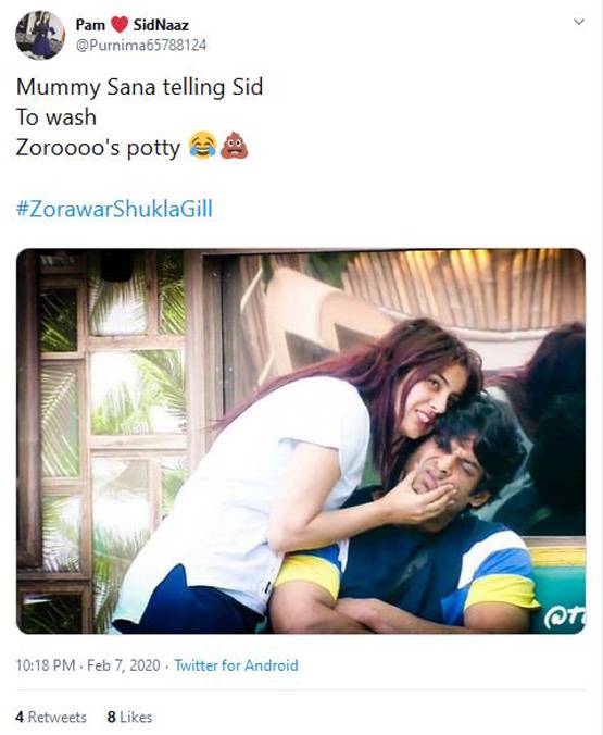 बच्चों का नाम सोच रहे थे सिडनाज, ट्विटर पर ट्रेंड हुआ 'जोरावर गिल शुक्ला'