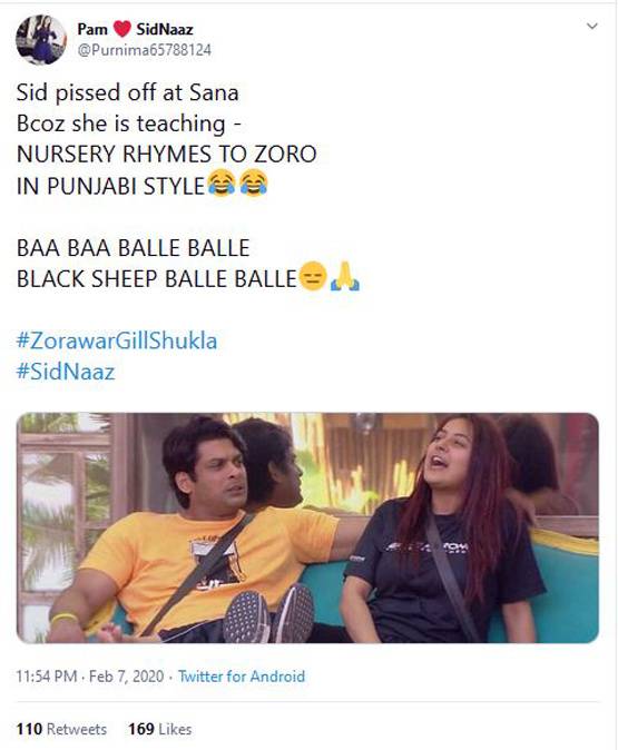 बच्चों का नाम सोच रहे थे सिडनाज, ट्विटर पर ट्रेंड हुआ 'जोरावर गिल शुक्ला'