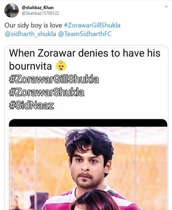 बच्चों का नाम सोच रहे थे सिडनाज, ट्विटर पर ट्रेंड हुआ 'जोरावर गिल शुक्ला'