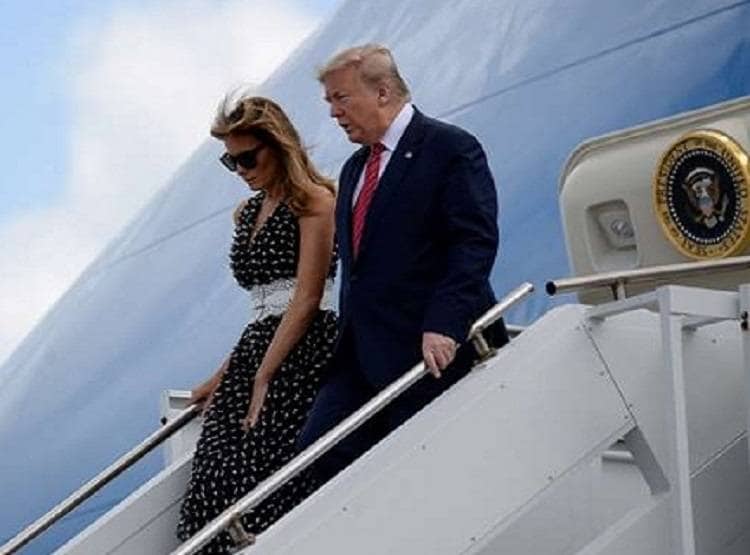 इस विमान से भारत पहुंचे डोनाल्ड ट्रंप, उड़ता-फिरता 'व्हाइट हाउस' है