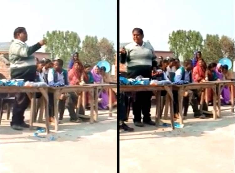 स्कूल प्रबंधक ही स्टूडेंट को दे रहे नकल के ट‍िप्स, वीड‍ियो वायरल