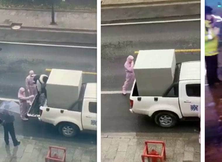 कोरोना के मरीजों पर चीन का जुल्म, बक्से में किया जा रहा बंद!