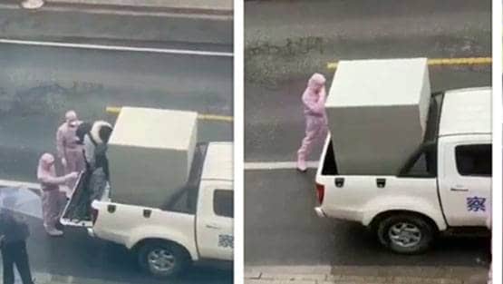 कोरोना के मरीजों पर चीन का जुल्म, बक्से में किया जा रहा बंद!