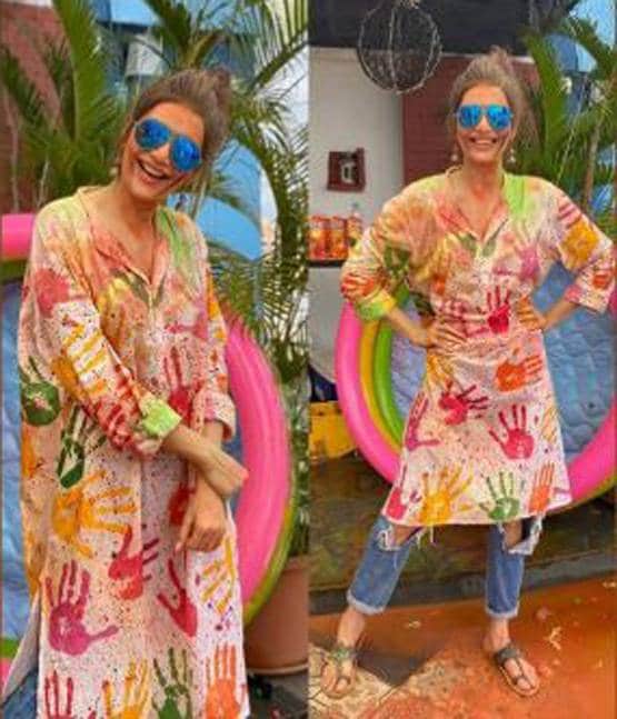 दीपिका कक्कड़ से लेकर रश्मि देसाई तक, टीवी सेलेब्स ने जमकर खेली होली