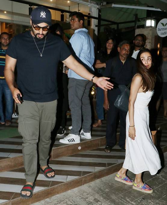 रोमांटिक डेट पर रेस्टोरेंट गए मलाइका अर्जुन, लेकिन फौरन लौटना पड़ा...