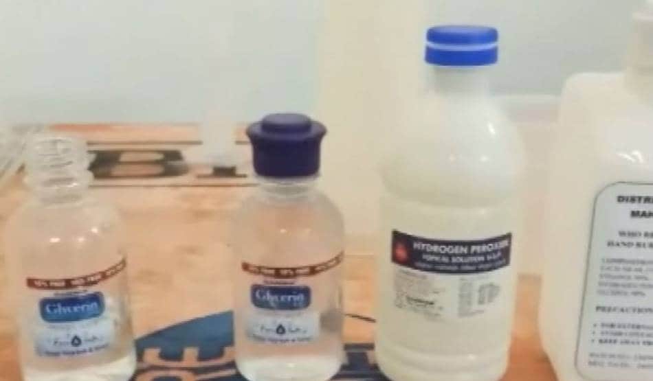 जिला अस्पताल में तैयार किया सस्ता सैनिटाइजर, एक्सपर्ट की हरी झंडी