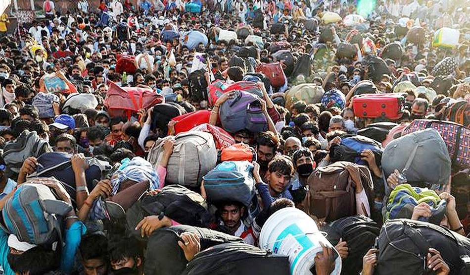 लॉकडाउनः पति के साथ भूखे पेट 100 KM पैदल चली 8 माह की गर्भवती