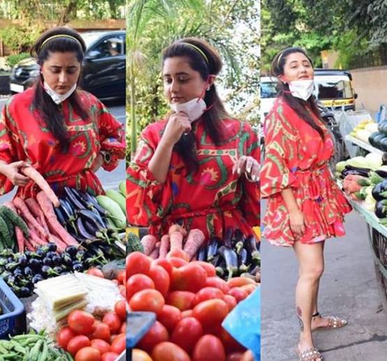 ठेले से सब्जी खरीदते नजर आईं बिग बॉस फेम रश्मि देसाई, ऐसे किया मोलभाव