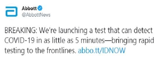 अब सिर्फ पांच मिनट में होगा कोरोना का टेस्ट, US कंपनी ने बनाई किट
