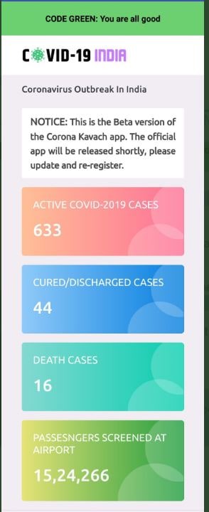 सरकार का Corona Kavach बताएगा आस पास कोरोना पेशेंट तो नहीं