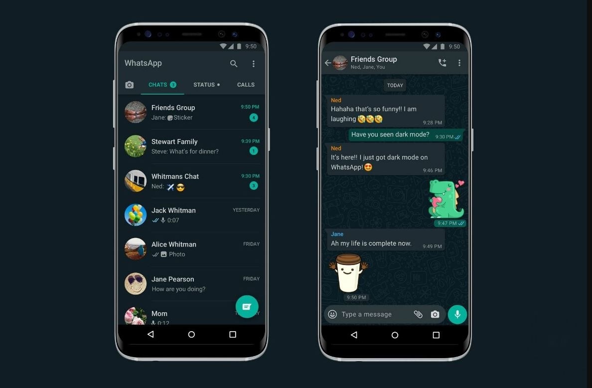 दुनियाभर के एंड्रॉयड और iOS यूजर्स के लिए जारी हुआ WhatsApp डार्क मोड