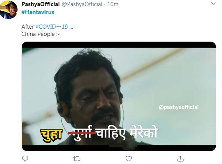 टॉप ट्रेंड में आया हंतावायरस, चीन को कोसने वाले बन रहे मीम्स