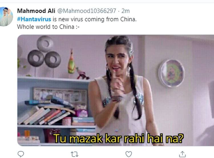 टॉप ट्रेंड में आया हंतावायरस, चीन को कोसने वाले बन रहे मीम्स