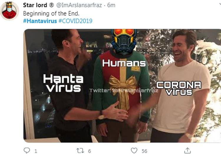 टॉप ट्रेंड में आया हंतावायरस, चीन को कोसने वाले बन रहे मीम्स