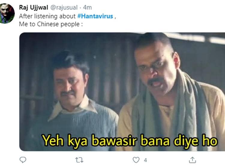 टॉप ट्रेंड में आया हंतावायरस, चीन को कोसने वाले बन रहे मीम्स