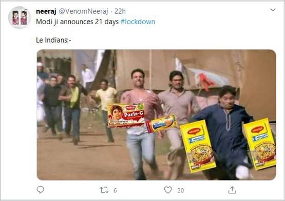 21 दिन के लॉकडाउन में होने वाला है ऐसा हाल, वायरल हो रहे फनी मीम्स