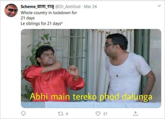 21 दिन के लॉकडाउन में होने वाला है ऐसा हाल, वायरल हो रहे फनी मीम्स