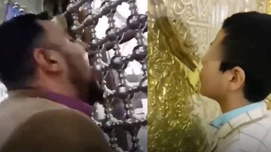 ईरान में कोरोना से मौतें, धार्मिक स्थल पर दरवाजे चाटते दिखे लोग