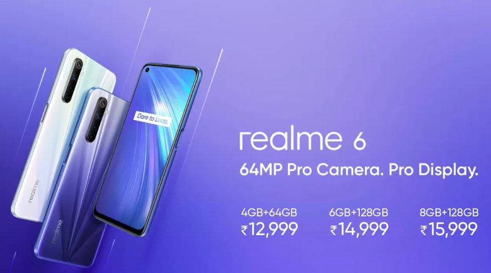 64 MP क्वॉड कैमरा वाले बजट स्मार्टफोन Realme 6 की पहली सेल आज