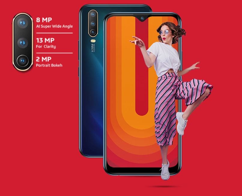 5,000mAh बैटरी, तीन रियर कैमरे वाला Vivo U10 मिल रहा है 8,999 रु. में