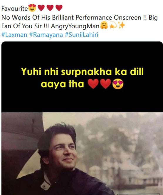 लक्ष्मण का दीवाना हुआ सोशल मीड‍िया, लिखा- यूं ही नहीं शूर्पणखा हुई आपकी फैन