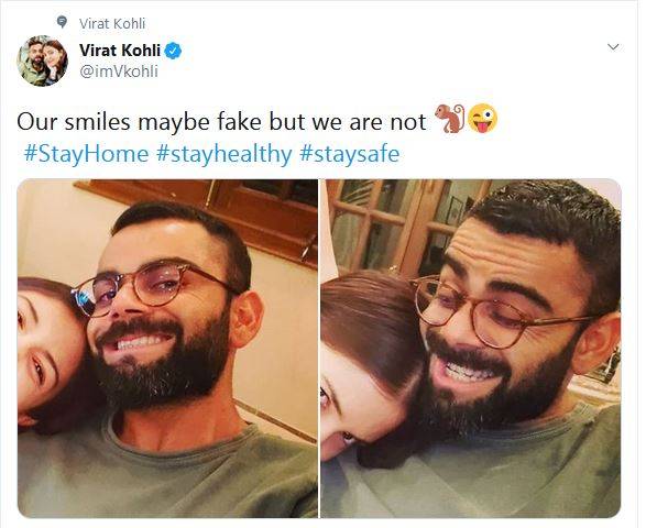 फोटो शेयर कर बोले विराट-अनुष्का, स्माइल फेक होगी लेकिन हम नहीं