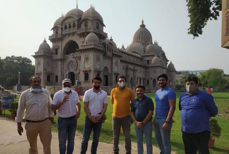 बेलूर मठ पहुंचे BCCI अध्यक्ष सौरव गांगुली, 2000 किलो चावल किया दान