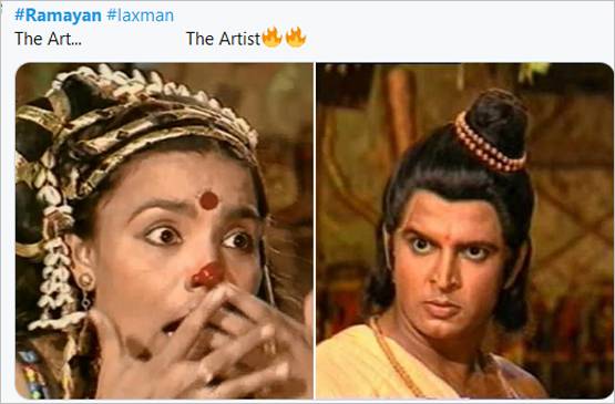 सोशल मीडिया पर वायरल हुए रामायण के सीन्स, यूजर्स ने बनाए फनी मीम्स