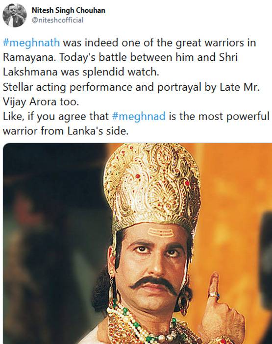 लक्ष्मण के बाद मेघनाद का फैन हुआ सोशल मीडिया, बताया लंका का असली वीर