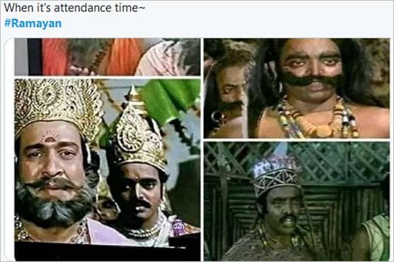 सोशल मीडिया पर वायरल हुए रामायण के सीन्स, यूजर्स ने बनाए फनी मीम्स