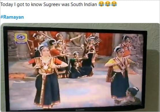 सोशल मीडिया पर वायरल हुए रामायण के सीन्स, यूजर्स ने बनाए फनी मीम्स