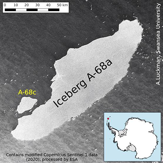 टूट रहा है दुनिया का दूसरा सबसे बड़ा बर्फ का पहाड़, तैर रहा समुद्र में खतरा