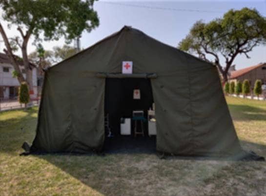 OFB ने बनाया ये हाईटेक टेंट, कहीं भी लगाओ, दो कोरोना मरीज का इलाज करो